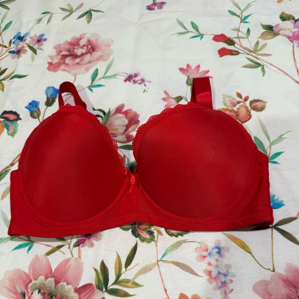 Elegant Red Women's Bra size push up bra 36 DD Vadalala brand +free gifts